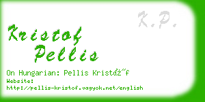 kristof pellis business card